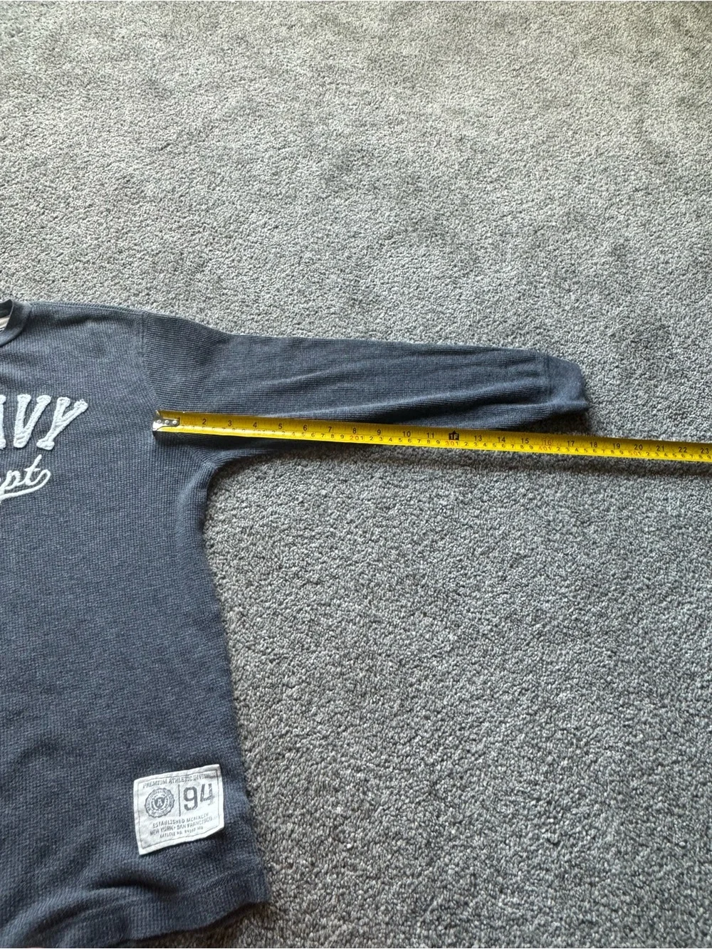 Old Navy kids  Charcoal Gray Crewneck Sweater with 'Old Navy Athl. Dept.' Logo